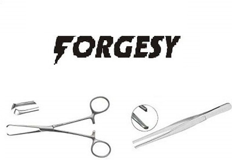Forgesy Tissue Forcep and Dissecting forcep (set of 2) Utility Forceps