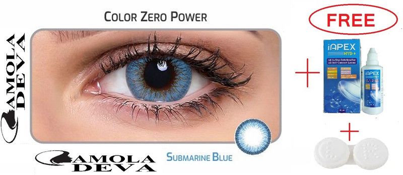 CAMOLA DEVA Monthly Disposable  (0, Colored Contact Lenses, Pack of 4)
