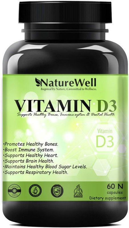 Naturewell Vitamin D3 (60N Green) Pro  (60 No)