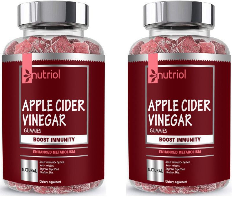 Nutriol Apple Cider Vinegar Gummies For Weight Loss and Gud Health (SD17)Advanced  (2 x 15 No)
