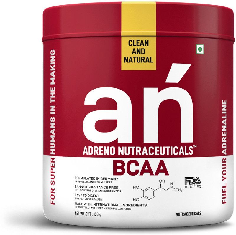 ADRENO NUTRACEUTICALS BCAA Powder for Lean Muscles Growth & Enhance Athletic Performance | 30 Serving BCAA  (150 g, Island Punch)