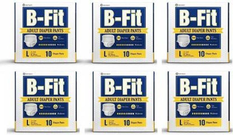 B-FIT Adult Diaper Pants, Pull-up , Large (31-51 inches) Adult Diapers - L  (60 Pieces)