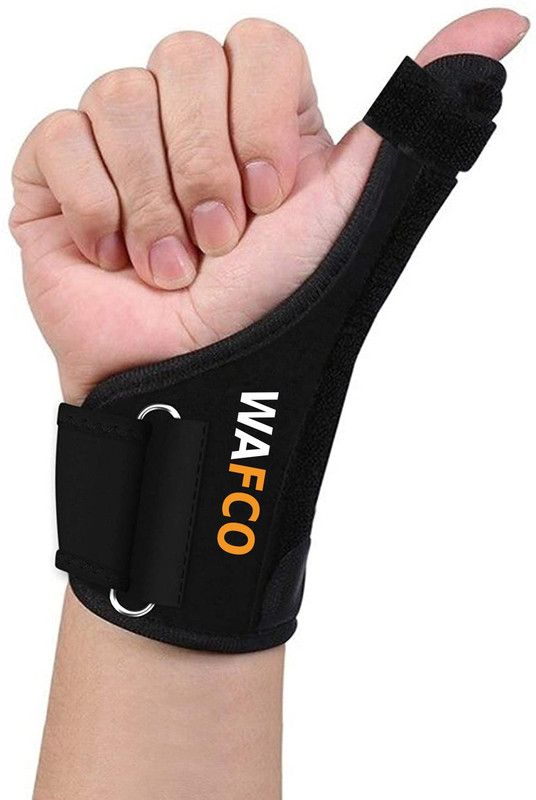 WAFCO Unisex Thumb Brace Spica Splint for Both Left/Right Thumb Support  (Black)