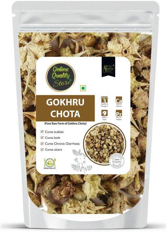 Online Quality Store Ghokru Chota - 900g | Tribulus Terrestris Seeds - Small Caltrops | Gokshura  (900 g)