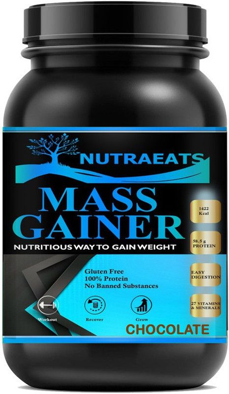 NutraEats Chocolate Weight Gainers/Mass Gainers (Chocolate) MW819 Ultra Weight Gainers/Mass Gainers  (1000 g, Chocolate)