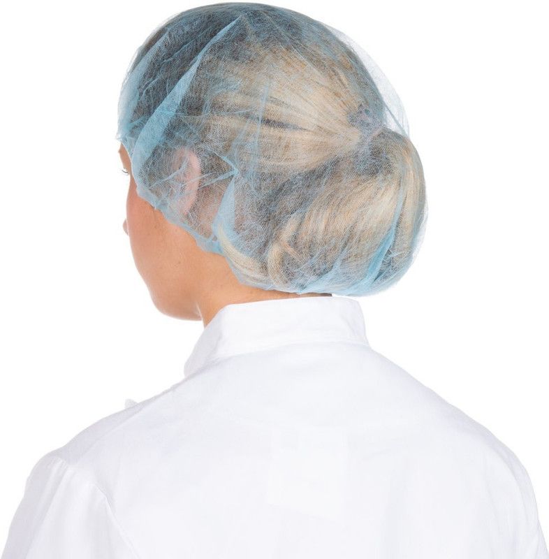 Sheenuu Bouffant Cap|Hair Net|Kitchen Cap (Pack of 500) Blue Surgical Head Cap  (Disposable)