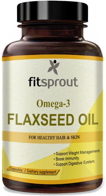 Fitsprout Flaxseed extract Capsules Omega 3 (G55)  (30 Capsules)