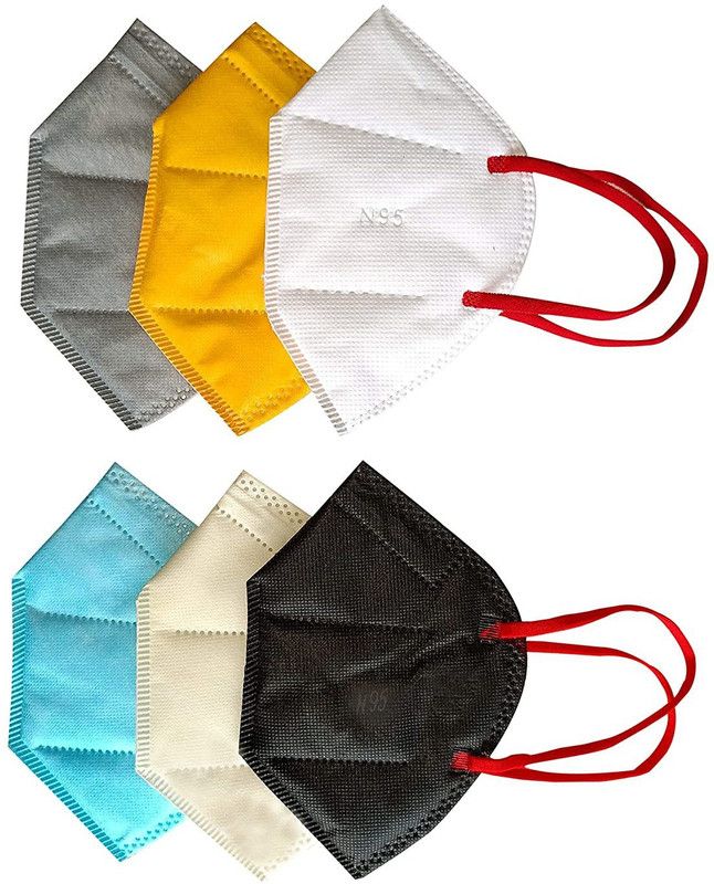 Dr.McWan N94/KN95 N95KN95 Water Resistant, Reusable, Washable Surgical Mask With Melt Blown Fabric Layer  (Multicolor, Free Size, Pack of 10, 4 Ply)