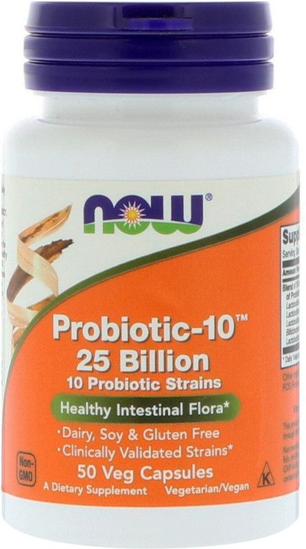 Now Foods Probiotic-10 25 Billion 50 Veg Capsules  (50 No)