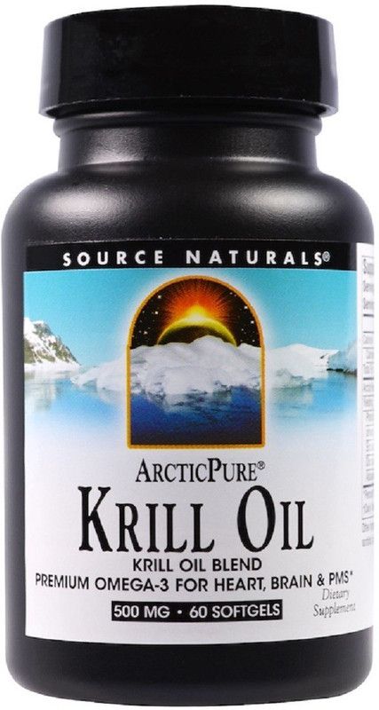 Source Naturals Arctic Pure, Krill Oil, 500 mg, 60 Softgels  (60 No)
