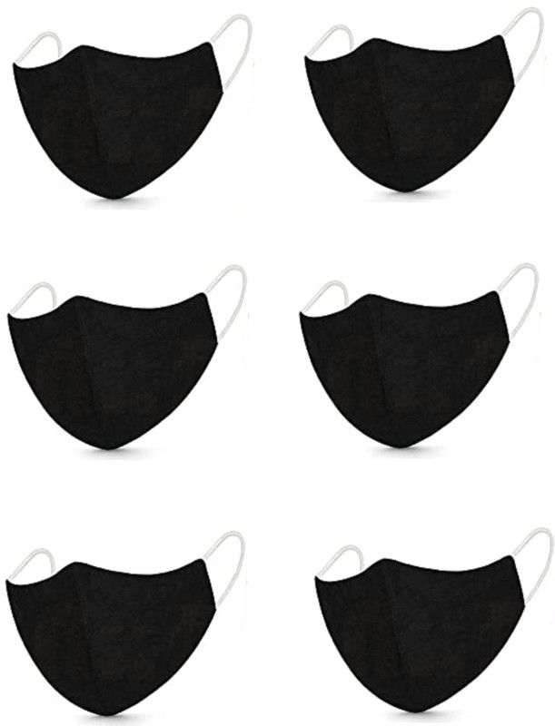 Coozico Pure Cotton Mask DesignerProtective Fashionable Cloth Mask Face Cloth Mask  (Free Size, Pack of 6)