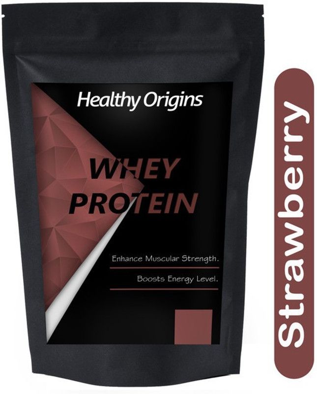 Healthy Origins Protein Plus Body Building Gym Supplement Whey Protein Powder Advanced(Ho242) Whey Protein  (200 g, Strawberry)