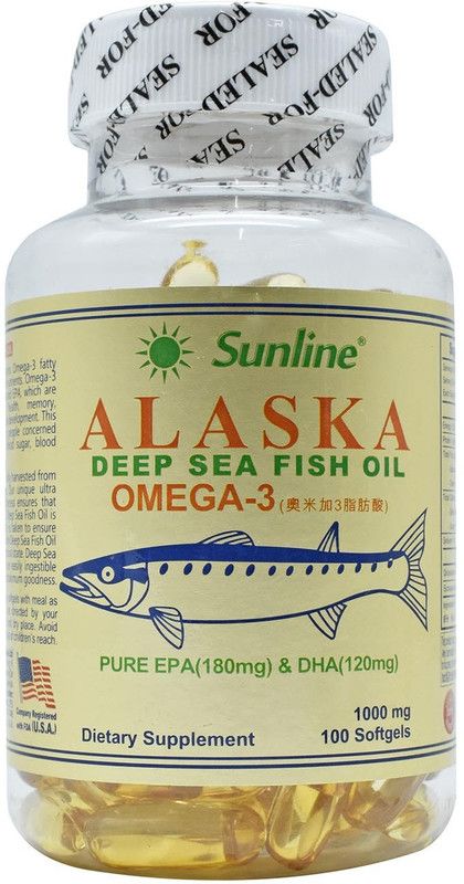 SUNLINE Sunline Alaska Deep Sea Fish Oil Dietary Supplement, 100 Softgels  (100 g)