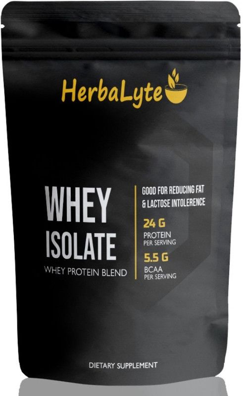 Herbalyte Nutrition 100% Whey Protein Isolate Supplement Powder (S696) Premium Whey Protein  (2000 g, Belgian Chocolate)