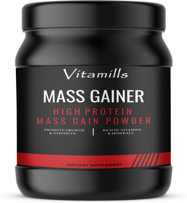 Vitamills Nutrition Super Gainer XXL Weight Gainers/Mass Gainers (S407) Ultra Weight Gainers/Mass Gainers  (600 g, Cookies & Cream)
