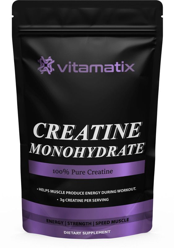 Vitamatix Creatine Monohydrate Creatine Premium (OL95) Creatine  (400 g, Orange)