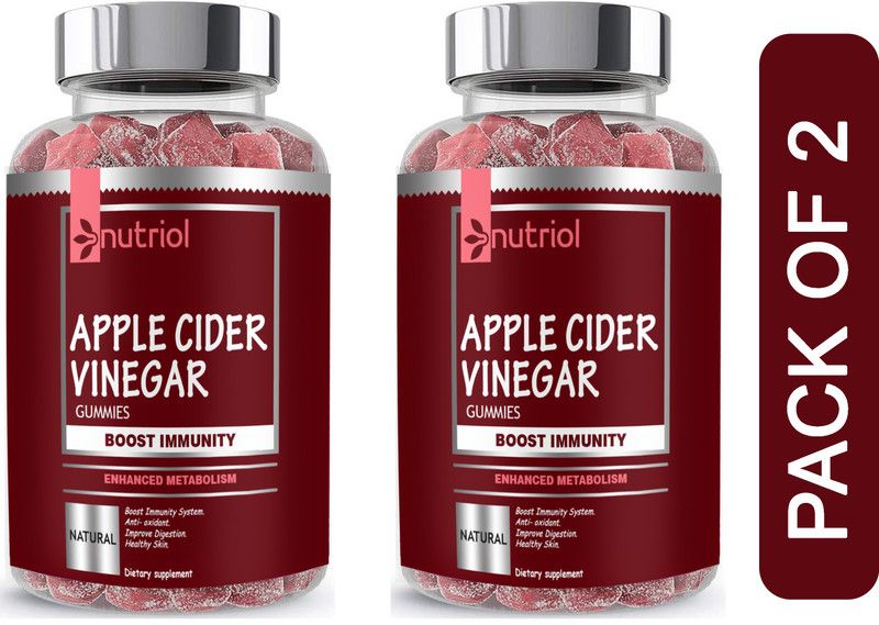 Nutriol Apple Cider Vinegar Gummies For Weight Loss and Gud Health (SD32)Ultra  (2 x 15 No)