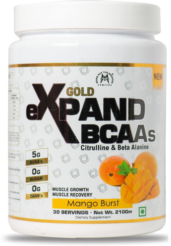 monster series eXPAND Gold Premium Supplement BCAA  (210 g, Mango Burst)