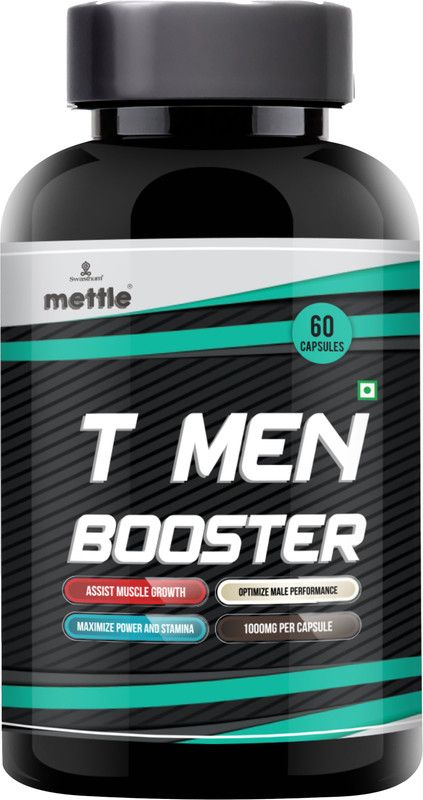 Mettle T Men Booster | Testosterone Booster for Men (1000 mg, 60 Capsules)  (60 No)
