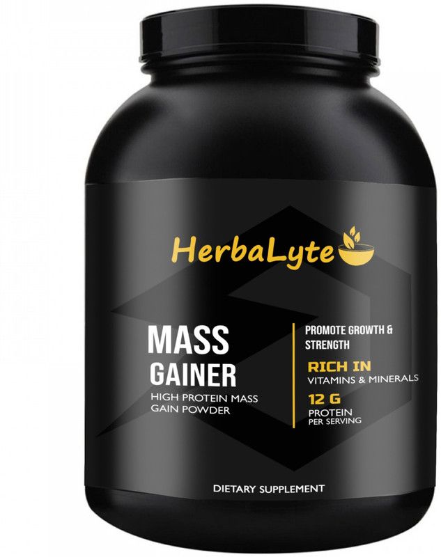 Herbalyte Nutrition Super Gainer XXL Weight Gainers/Mass Gainers (S119) Premium Weight Gainers/Mass Gainers  (1000 g, Cookies & Cream)