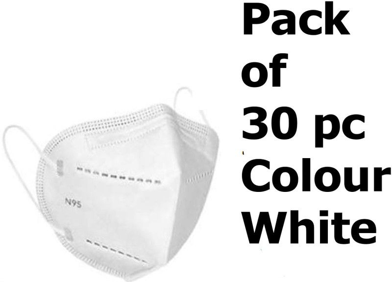 Errish Enterprises N95-White-30pcs  (White, Free Size, Pack of 30)