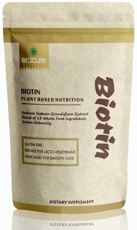 EraCure Nutrition Plant Based Biotin 10000+ mcg For Strong Hair & Healthy Skin (S14) Ultra  (100 g)