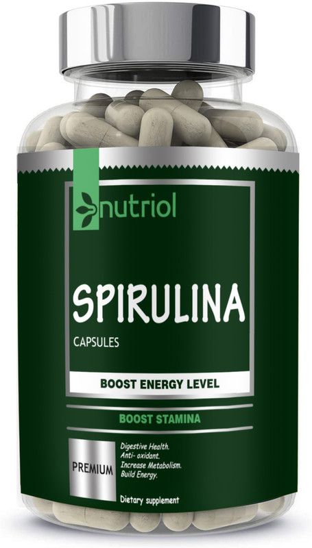 Nutriol Spirulina Powder Capsules Ultra for Men & Women  (30 Capsules)
