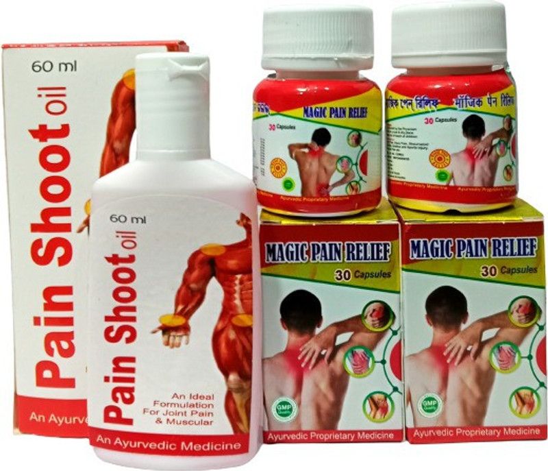 Maadurga ayurved bhander PAIN SHOOT OIL & MAGIC PAIN RELIEF CAPSULE FOR JOINT PAIN,ARTHRITIS,SCIATICA Capsules  (3 x 1.67 Units)