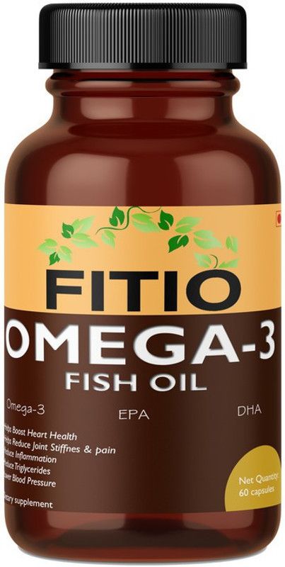 FITIO Fish Oil Capsules for Men & Women with Omega 3 Natural Ultra  (60 No)