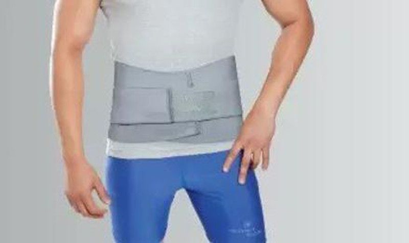 KESHU BACK Belt (L.S.Belt) For Lower Back Support Back Pain, Back Support (Grey) Back Support  (Grey)
