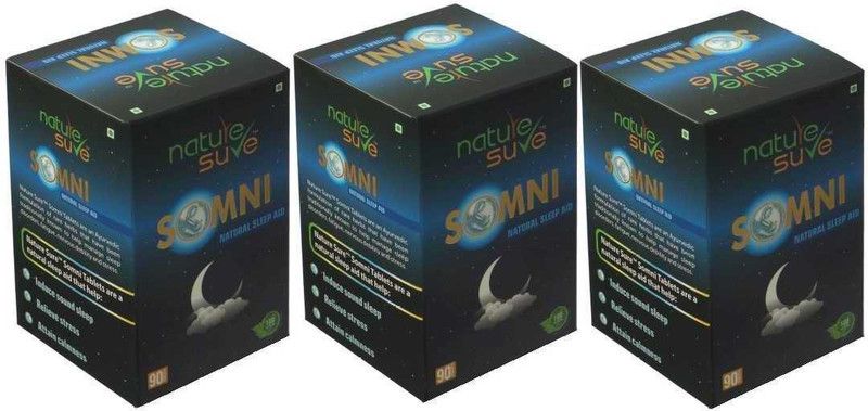 Nature Sure Sleep Aid Tablets for Men & Women - 3 Packs (90 Tablets Each)  (3 x 90 Tablets)