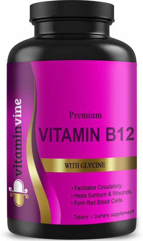 Vitaminvine Plant Based Vitamin B12 Tablets (D131)  (60 Tablets)