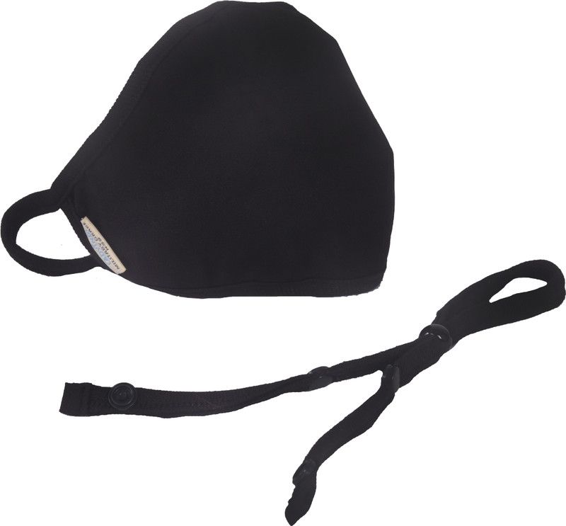 Advind Healthcare Smog Guard N99 Mask Without Valve (Large, Black) For Men and Women SGN99NVL Reusable, Washable Cloth Mask With Melt Blown Fabric Layer  (Black, L, Pack of 1)