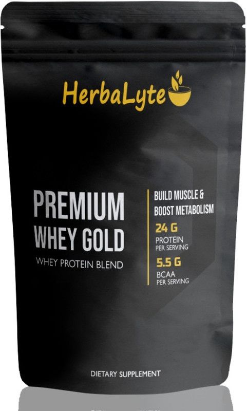Herbalyte Nutrition 100% Whey Protein Supplement Powder Whey Protein (S798) Premium Whey Protein  (600 g, Mango)