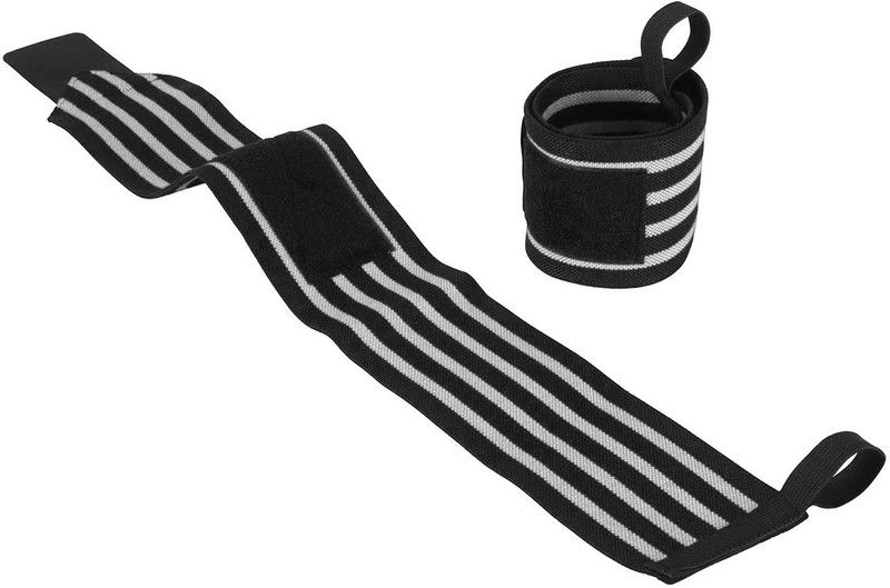 TRUE INDIAN Adjustable Strap Pro WEIGHT LIFTING STRAPS FOR WORKOUT 2 PCS SET Hand Support  (Grey, Black)