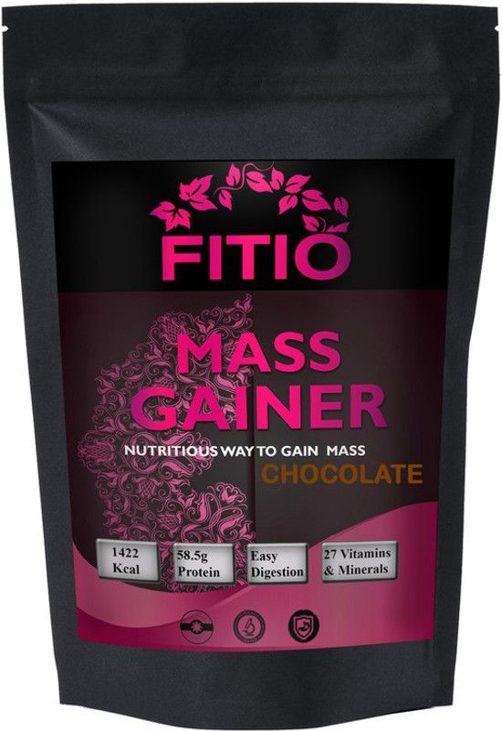 FITIO Nutrition Real Mass Gainer Weight Gainers/Mass Gainers (Chocolate) MW748 Premium Weight Gainers/Mass Gainers  (2500 g, Chocolate)
