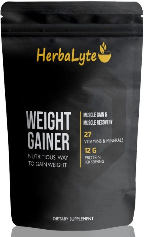 Herbalyte Nutrition Super Gainer XXL Weight Gainers/Mass Gainers (S666) Pro Weight Gainers/Mass Gainers  (1000 g, Strawberry)