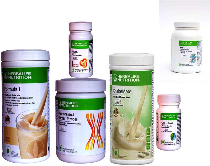 Herbalife Nutrition Formula 1 Vanilla,Protein,Afresh Cinnamon,Shake Mate,Cell U Loss,Multivitamin Protein Shake  (1250 g, Vanilla, Cinnamon)