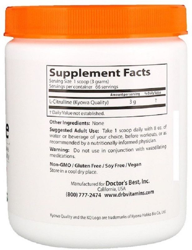 Doctor's Best Doctor's Best, L-Citrulline Powder,  (200 g)