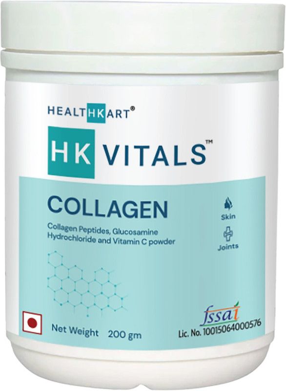 HEALTHKART Collagen with Glucosamine, Vitamin C, For Hair, skin & Joints  (200 g)