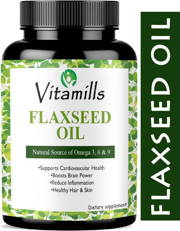 Vitamills Advanced Flaxseed extract capsules Omega 3(Advanced)  (30 Capsules)