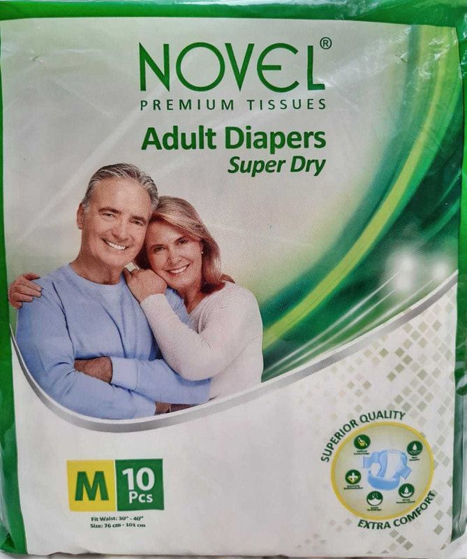 NOVEL Adult Diaper Adult Diapers - M  (10 Pieces)
