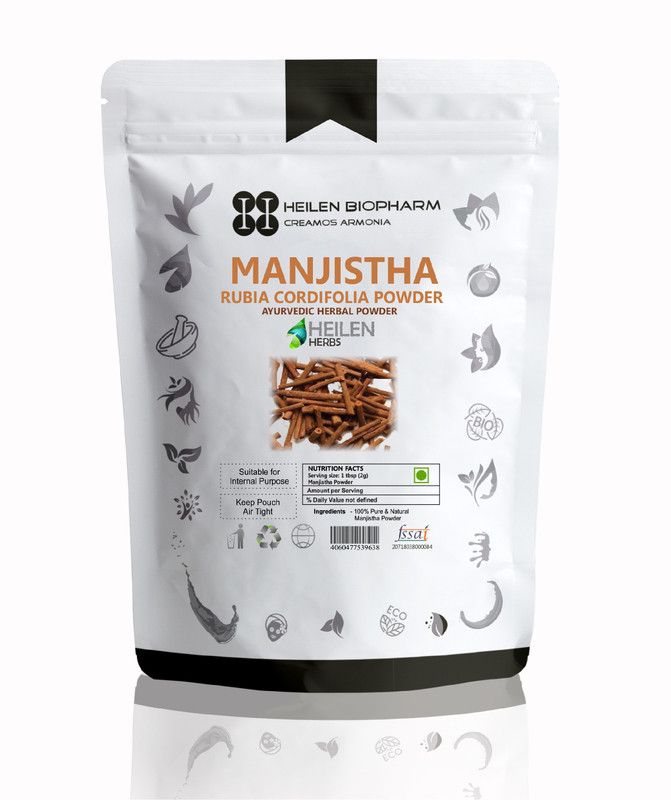 HEILEN BIOPHARM Manjistha Herbal Powder 100 Gm Rubia Cordifolia Indian Madder / Majith / Tamaralli  (100 g)