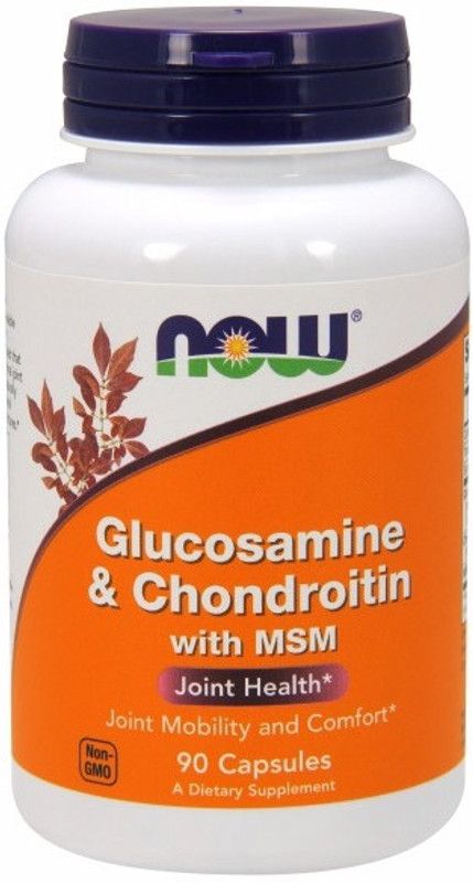 Now Foods Glucosamine & Chondroitin with MSM  (90 Capsules)
