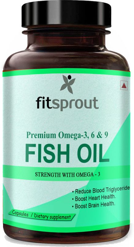 Fitsprout Fish Oil Omega 3 (Triple Strength) With 1000Mg Omega 369 (D136)  (60 Tablets)