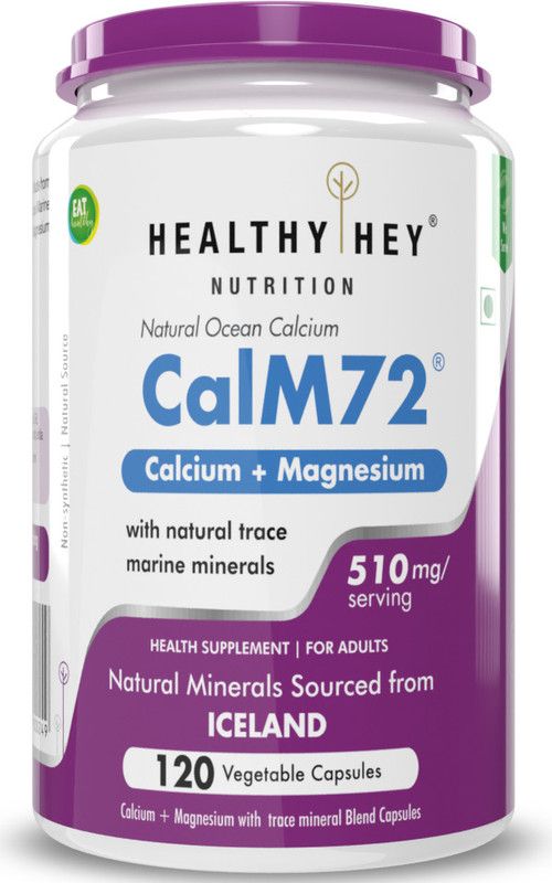 HealthyHey Nutrition 100% Natural Ocean Calcium & Magnes  (535 mg)