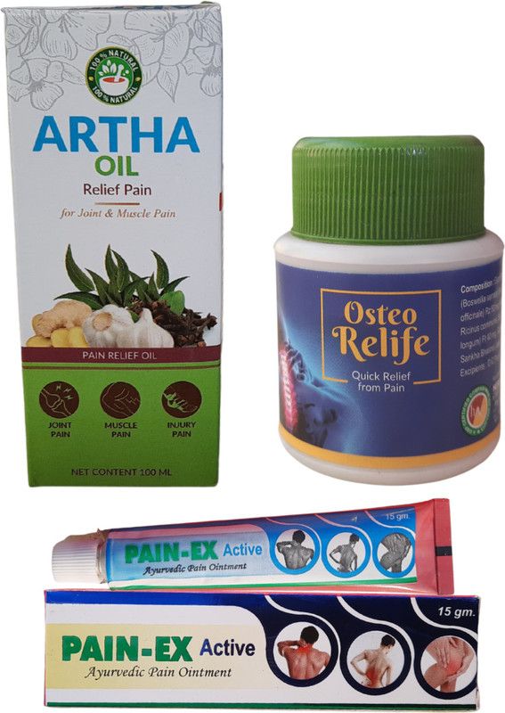 HERBS N DRUGS Quik Relif Herbal Oil 100ml & Tablet 30p With Ointment 15ml Combo- Pack of 3 Liquid  (3 x 48.33 g)