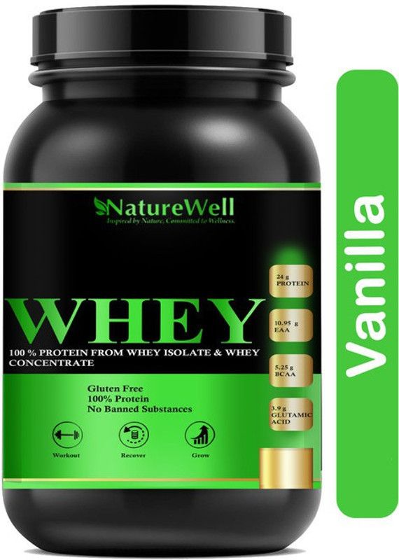 Naturewell Organics Gold Standard 100% Protein Powder Whey Protein Advanced(AS2663) Whey Protein  (3000 g, Vanilla)
