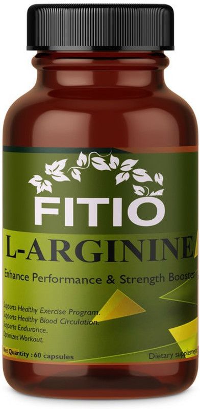 FITIO L-Arginine 1000mg Supplement For Muscle-building, Stamina & Endurance  (60 No)