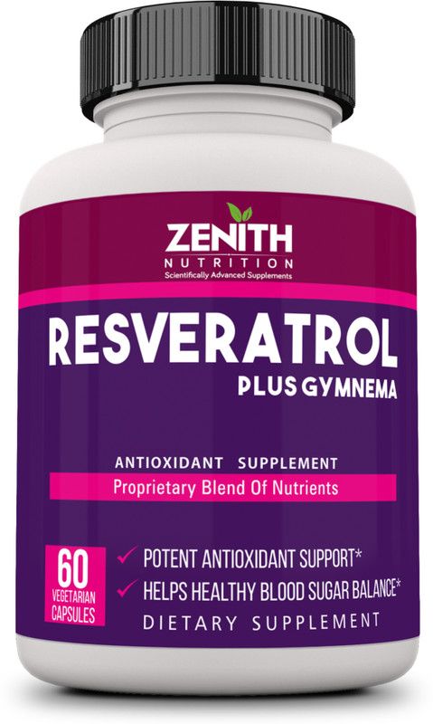 Zenith Nutrition Resveratrol Plus Gymnema Sylvestre  (60 No)